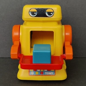 Vintage Tomy Charlie Chomper Tot Bots Robot Toy with Box Preschool 1985 - Picture 1 of 24