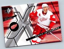 2008-09 HENRIK ZETTERBERG DETROIT RED WINGS #61 UPPER DECK SPx HOCKEY CARD UD