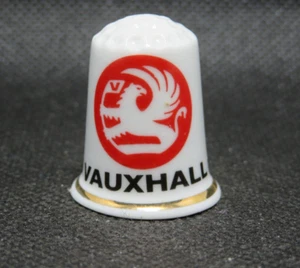BONE CHINA THIMBLE - CAR BRAND - VAUXHALL - Picture 1 of 2