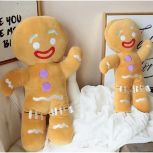 Gingerbread Man Plush Toy Stuffed Cookie Doll - 30 cm Soft Room Decor - Picture 1 of 6