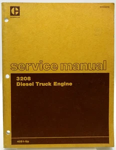 Caterpillar Factory Service Repair Manual 3208 Diesel Truck Engine 40S1-Up 1977 - Picture 1 of 5