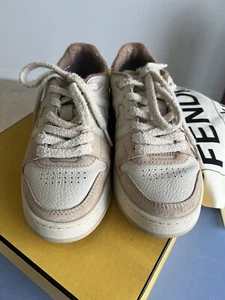 FENDI Fendi Match Sneakers Crosta Logo Nude + Rosa - Size 37 / 7 - Picture 1 of 11