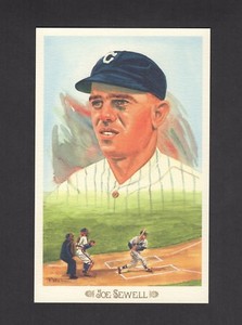 #36 JOE SEWELL, Indians | Perez-Steele Hall of Fame Celebration Postcard #/10000