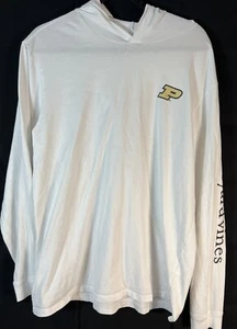 Vineyard Vines Purdue Boilermakers White Campus 2.0 Long Sleeve Hoodie T-Shirt L - Bild 1 von 14