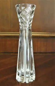 Crystal 10" Tall Vase Hand Cut 24% Lead German made Lead Crystal - Picture 1 of 4