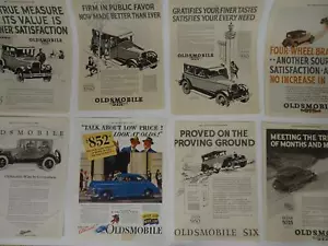 Lot 80 1920s - 1950s Print Magazine Advertising Oldsmobile Automobile Ephemera - Picture 1 of 10