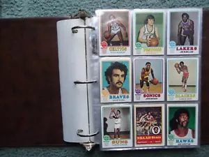 1973-74 TOPPS BASKETBALL NEAR COMPLETE SET LOT(232/264)w/STARS,HOF,RC's - Picture 1 of 21