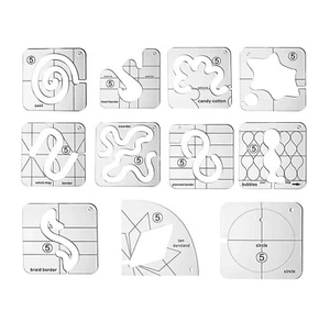 Free-Motion Garment Ruler Set (11Pcs/Set) - Picture 1 of 3
