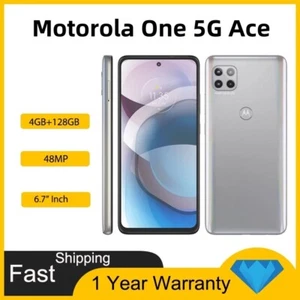 Motorola One 5G Ace 64GB+4GB 128GB+6GB 48MP 5G Unlocked Smartphone New Sealed - Afbeelding 1 van 10