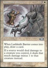 MTG magic cards 2x x2 Light Play, English Lashknife Barrier Planeshift