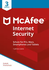 McAfee Internet Security 2025 3PC 1Jahr | VOLLVERSION / Upgrade | UE DE-Lizenz - Bild 1 von 4