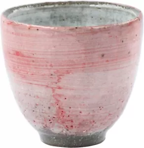 Yunomi Shigaraki yaki Japanese pottery green tea cup Peach blossom 31402 Japan - Picture 1 of 5