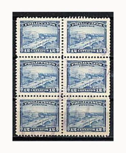 PHILIPPINES, Sc #506, USED, 1947, Block of Six(6), Bridge, Free Ship USA - Picture 1 of 1