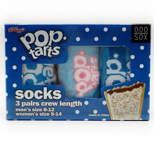 Odd Sox Pop-Tarts Crew Calcetines Poptarts Pop Tarts Divertido Novedad Conjunto de Regalo Azul Rosa - Imagen 1 de 7