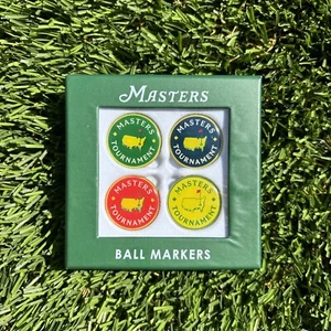 New! Masters 4-Pack Ball Markers Set Augusta National Golf - Picture 1 of 1