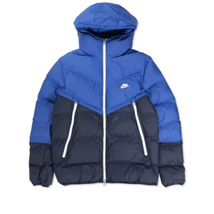 Nike Storm Fit Coat Windrunner Hooded Insulated Jacket Blue Rare Men Size Medium - Picture 1 of 4