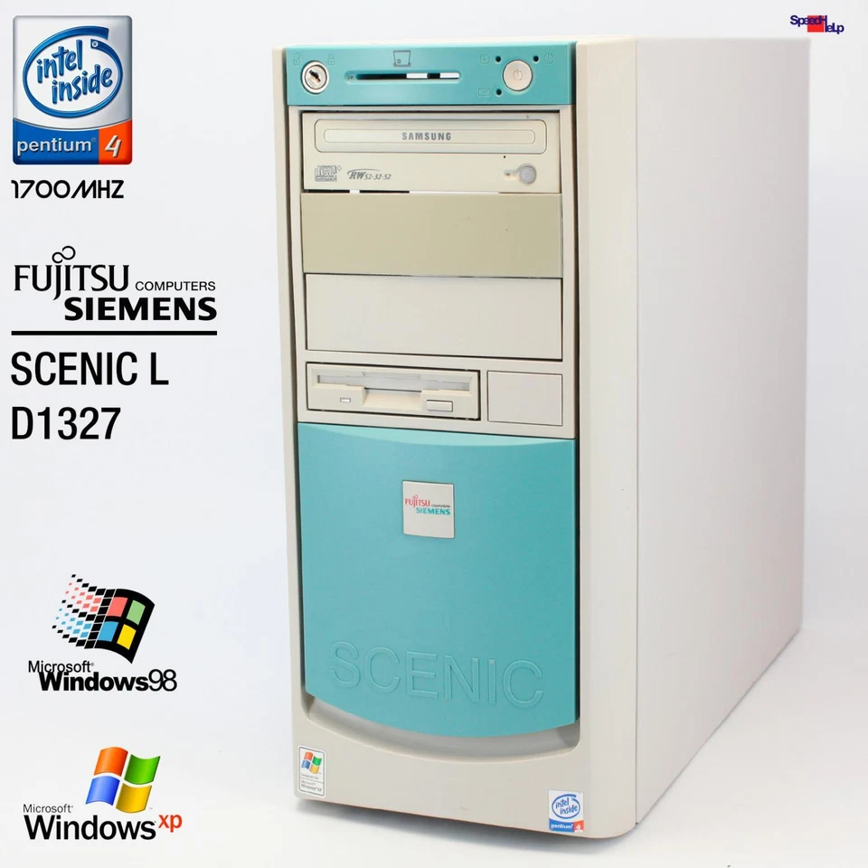 Pc Computer Fujitsu Siemens Scenic L I845 D1327 Pentium 4 Parallel Windows 98 Xp - Image 1 of 4