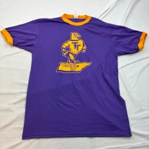 Augusta Sportswear Tennessee Tech University T-Shirt Purple Yellow Trim Large - Picture 1 of 6