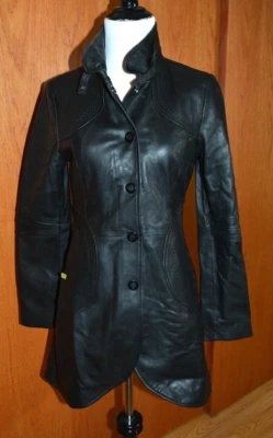 CHAQUETA DE CUERO NEGRA SOIA KYO HERMOSA MUJER TALLA S *USADA EN EXCELENTE ESTADO* Foto 1 de 4