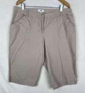 Bermudas Cato Mujer 16W Ligeras Beige 100% Algodón Verano Playa - Imagen 1 de 12