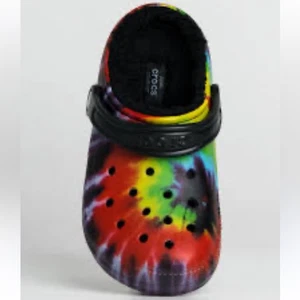 CROCS Crocs -Unisex Classic Tie Dye Lined Clog size 6/8 - Picture 1 of 6