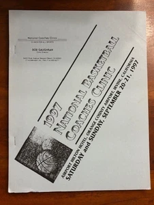 RARE 1997 National Basketball Coaches Clinic Manuel Jerry Tarkanian Don Meyer - Picture 1 of 3