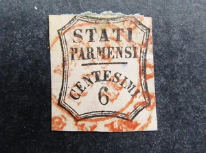 nystamps Italian States Parma Stamp # PR1 Used $350 L25x662 - Picture 1 of 2