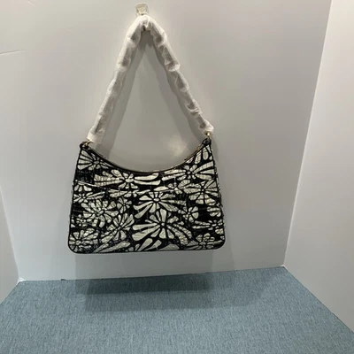 Brahmin Mod Esme Daisy Batik Melbourne Shoulder Bag black white NWT - Image 1 of 4