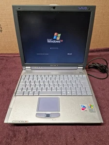 Vtg Sony Vaio PCG-R600HEP P III 12.1" Laptop With Docking Power On Tested - Picture 1 of 20