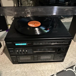 Vintage Panasonic Record Player Turntable SG-D16 double Tape Cassette Deck - Picture 1 of 4