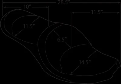 Asiento de cubo doble DS de vinilo liso negro 2 arriba para Harley Electra Glide 66-84 Foto 1 de 4