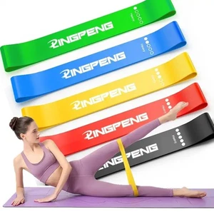 5er Set Widerstandsbänder Fitnessbänder Gymnastikband Resistance Sport Bands Set - Bild 1 von 5