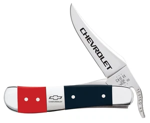 Custodia xx Coltello Russlock Chevrolet Rosso e Blu Sintetico 33718 Coltelli Tascabili - Foto 1 di 6