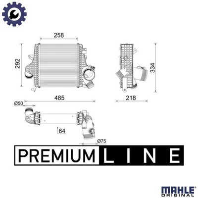 CHARGE AIR COOLER CI 640 000P FOR VW AUDI PORSCHE DCBE 3.0L 6cyl TOUAREG 3.0L - Image 1 of 4