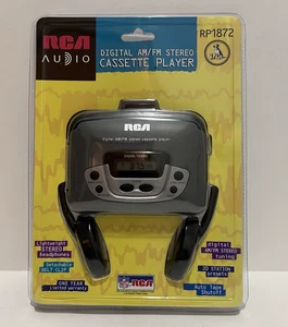 REPRODUCTOR DE CASSETTE ESTÉREO AM/FM DIGITAL RCA AUDIO RP1872 NUEVO SELLADO - Imagen 1 de 9