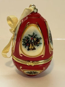 Mr Christmas musikalisches Ei Ornament spielt Joy To The World - Bild 1 von 3