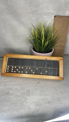 Vintage Wooden Handmade Wooden Domino’s Game Full Set - Image 1 of 4