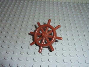 LEGO PIRATES RedBrown Boat wheel 4790 / Set 10143 10210 7075 7029 6243 4768 7776 - Photo 1/1