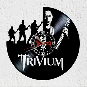 Reloj de disco de vinilo Silueta Matt Heafy banda rock decoracion gift trivium - Picture 1 of 3