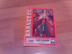barnet v crewe programme 1991/92 season with free postage - Picture 1 of 3
