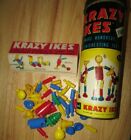 Vintage 1957 Krazy Ikes In Original Canister Parts And Instructions