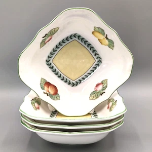 4 Cuencos Villory & Boch Frutas Cuadradas Vintage Jardín Francés Florence - Alemania - Imagen 1 de 23