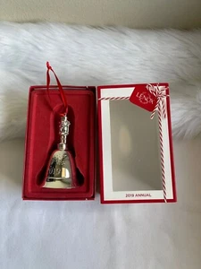 Lenox "Campana musical anual" 2019 adorno de placa de plata nuevo con caja. - Imagen 1 de 5