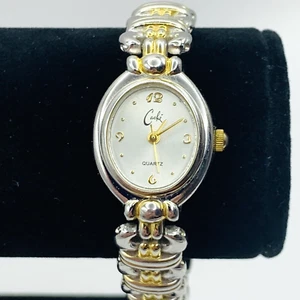 Reloj de pulsera de cuarzo para mujer Cache con eslabón de dos tonos para damas - Imagen 1 de 14