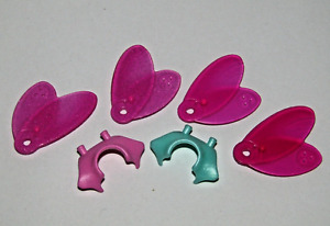 Playmobil Miniature 2 packs of pink wings for fairies - blue & pink supports C15