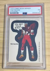 1975 Topps The Falcon PSA 5 EX Super Heroes Aufkleber Avenger - Bild 1 von 2
