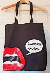 Yazbukey for SHU UEMURA Canvas Tote Bag Purse I Love My Shu Shu Black - Picture 1 of 9