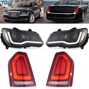 Faros LED VLAND + luces traseras LED rojas para Chrysler 300 2011-14 con animación - Imagen 1 de 22