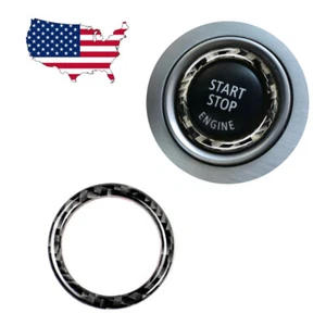 Carbon Fiber Engine Start Stop Button Ring Trim For BMW 3 Series 2005-12 - Picture 1 of 10
