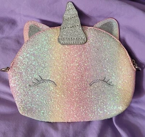 Glitter Unicorn Cosmetic/Accessories Carry All Case Pouch Bag - Picture 1 of 4